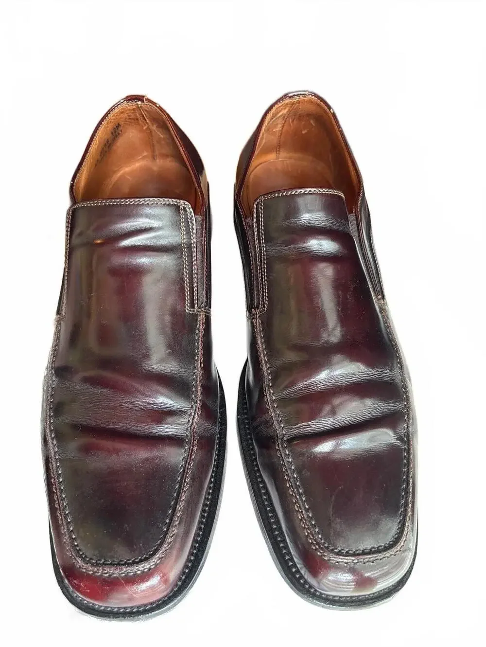 Handcrafted in Italy Johnston & Murphy Brown Loafers 12M